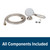 Camco Complete RV/Marine Shower Head Kit, Brushed Nickel 43747