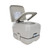 Camco 2.6-Gallon Portable Travel Toilet — Features Detachable Holding Tank w/Sealing Slide Valve & Bellow-Type Flush — Easy Transport w/Compact Lightweight Design & Carry Handle 41531