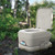 Camco 2.6-Gallon Portable Travel Toilet — Features Detachable Holding Tank w/Sealing Slide Valve & Bellow-Type Flush — Easy Transport w/Compact Lightweight Design & Carry Handle 41531