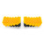 Camco Curved Camper/RV Levelers & RV Wheel Chocks — Heavy-Duty Honeycomb Design — Includes Non-Slip Rubber Grippers on Wheel Chock — Compatible w/Trailers Up to 30,000 lb — 2-Pack 44425