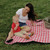 Picnic Blanket, Red and White Checkered, 51" x 59"(Eng/Fr) 42801