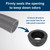 Camco RV Sewer Hose Donut Seal, 4-inches x 3-Inches, Black 39312