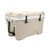 Camco Currituck 50-Quart Premium Cooler & Ice Chest | Features Ice Retention Up to 10 Days, Holds Up to 48 Cans and More, and has Slots for Camping Accessories and Fishing Gear | Desert Oasis (51707) 51707