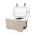 Camco Currituck 50-Quart Premium Cooler & Ice Chest | Features Ice Retention Up to 10 Days, Holds Up to 48 Cans and More, and has Slots for Camping Accessories and Fishing Gear | Desert Oasis (51707) 51707