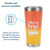 Camco Life is Better at The Campsite 20oz Painted Tumbler | Features Superior Heat/Ice Retention & Unique Design of "Life’s a Trip!” | Crafted of Kitchen-Grade Stainless Steel | Orange/Yellow (53318) 53318