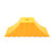 Camco Tandem RV Wheel Chock, For Tires Up to 26", Keeps Your Tandem-Axle Trailer Securely In-Place for Easy Re-Hitching, Yellow, Made in the USA 44435