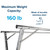 Camco Portable Clothes Drying Rack | Features 3 Horizontal Drying Rods & Adjusts from 60" to 95" Long | Great for Camping, RVing, Beach Blankets, Towels, Bath Towels and More (51339) 51339