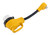 Camco Power Grip 12" Dogbone RV Electrical Adapter – 15A Male/50A 90° Locking Female – Connects a 50-Amp RV/Boat to a 15-Amp Extension Cord – 125V/1875W – 10/3-Gauge Wires – Weatherproof 55638