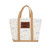 Camco Life is Better at the Campsite Canvas Tote Bag | Features a Heavy-Duty Cotton Canvas Design with Reinforced Base, a Unique RV-Themed Adventure Print, and a Zippered Top Closure | Large (53127) 53127