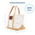 Camco Life is Better at the Campsite Canvas Tote Bag | Features a Heavy-Duty Cotton Canvas Design with Reinforced Base, a Unique RV-Themed Adventure Print, and a Zippered Top Closure | Large (53127) 53127