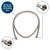 Camco Premium RV/Marine Flexible Shower Hose, 60-Inch, Brushed Nickel 43748