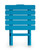 Table,Adirondack Style,Quick-Folding,Plastic,LG,Aqua (E/F) 51690