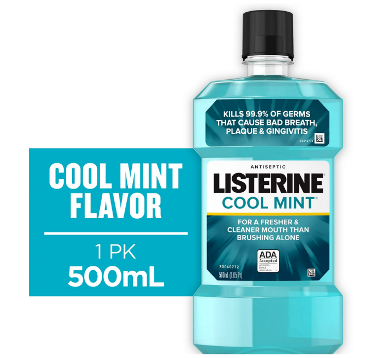 Best Oral Rinse For Bad Breath Listerine Cool Mint Antiseptic Mouthwash, Bad Breath & Plaque Oral Care