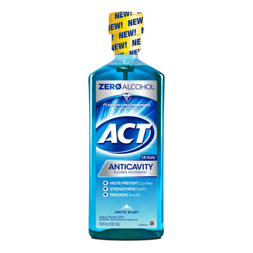 ACT Anticavity Fluoride Mouthwash Arctic Blast - Cinnamon - Mint - Whitening Mint