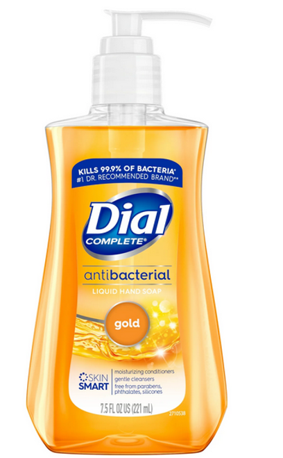 Dial Complete Antibacterial Liquid Hand Soap, Gold