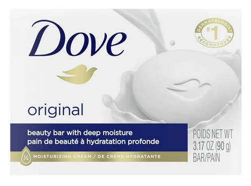 Dove Original Deep Moisturizing Beauty Bar Soap, Unscented