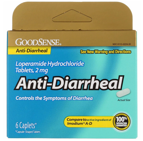 GoodSense Loperamide Hydrochloride Anti-Diarrheal Tablets