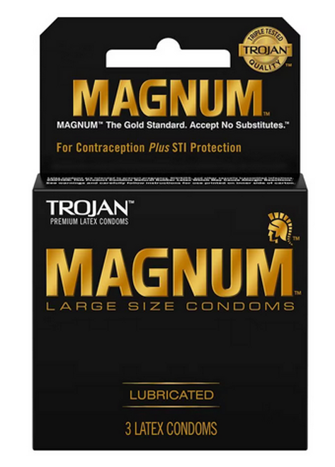 Magnum Large Size Premium Lubricated Condoms