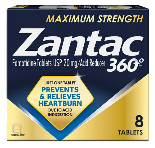 Zantac 360 Maximum Strength Prevents & Relieves Heartburn 20mg Tablets / Acid Reducer Zantac 360 Maximum Strength Prevents & Relieves Heartburn 20mg Tablets / Acid Reducer