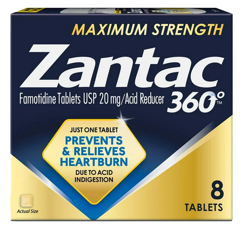 Zantac 360 Maximum Strength Prevents & Relieves Heartburn 20mg Tablets / Acid Reducer