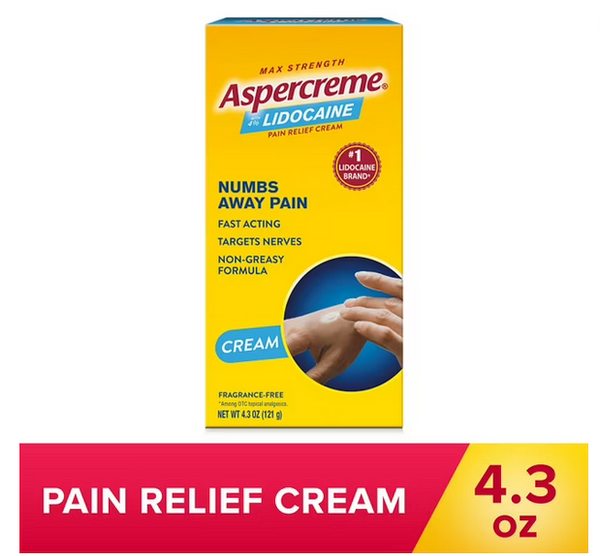 Aspercreme Maximum Strength Muscle & Joint Pain Relief Cream with Lidocaine