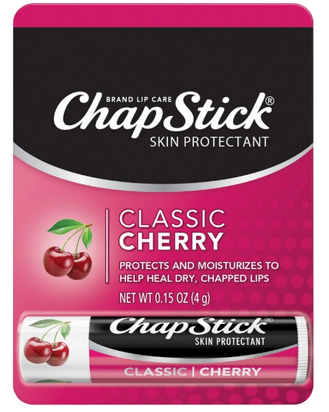 ChapStick Classic Moisturizer and Skin Protectant Cherry Lip Balm