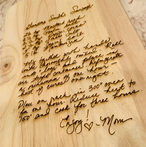 Family Recipe Cutting Board