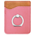 Pink vegan wallet with optional ring.