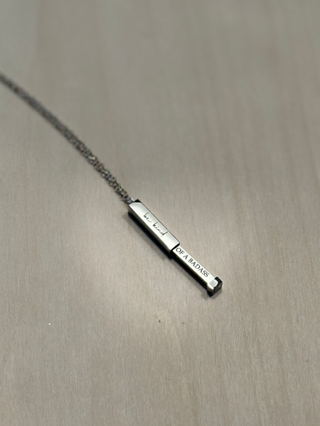Hidden Message Bar Necklace