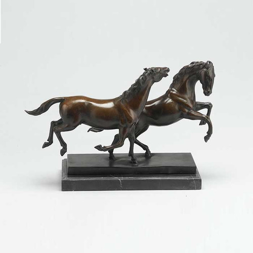 Bronze Two Horses Running
