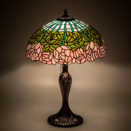 Cabbage Rose Accent Lamp