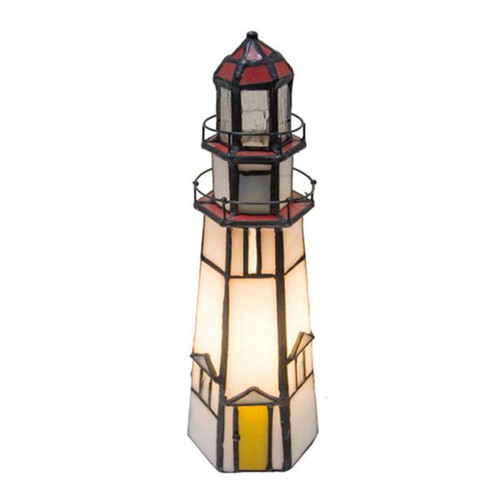 View of Lighthouse on Marble Head Lamp