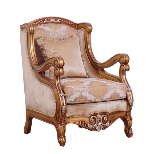 Anubis Gold Accent Chair
