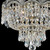 Crystal Extravaganza Small Semi-Flush Mount