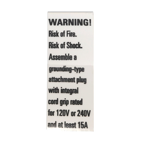 Fixture Warning Label - ETC, Inc. - US