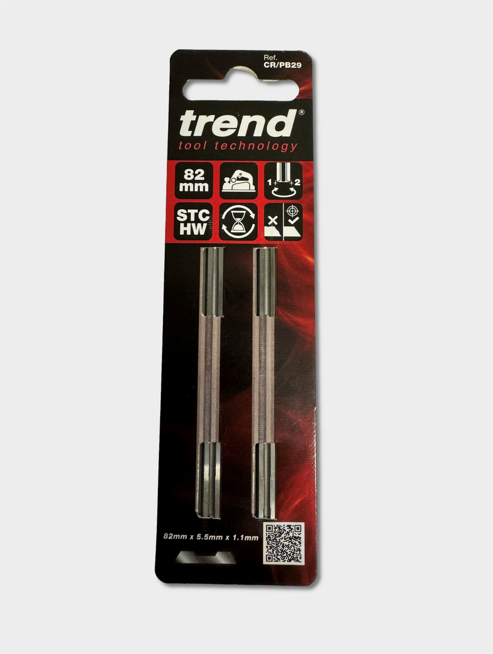 Trend Planer Blade Set x 2  82mm fits Makita Dewalt Bosch Hitachi - CR/PB29