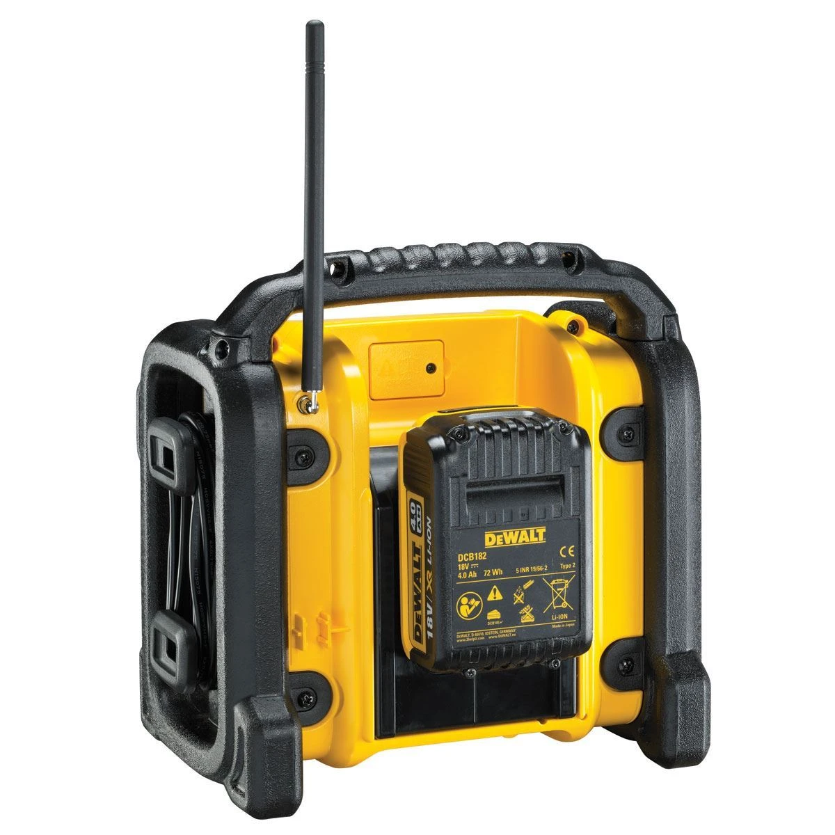 Dewalt DCR020 XR Compact Jobsite DAB Radio (10.8V, 14.4V, 18V Compatible)