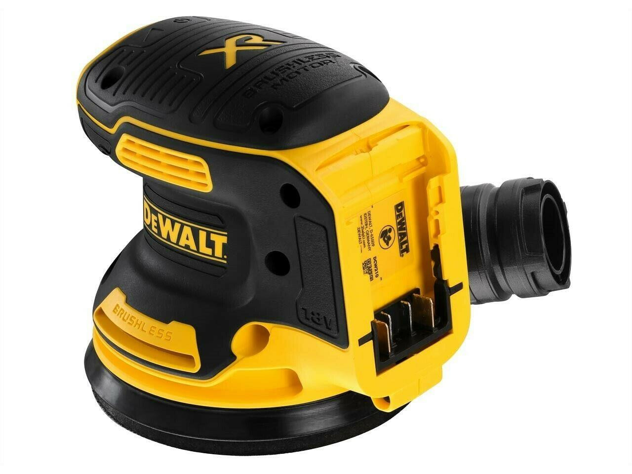 Dewalt DCW210N-XJ Cordless Brushless 18v XR Random Orbital Sander 125mm - Body Only