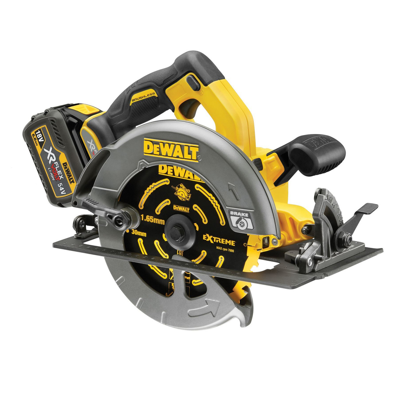 Dewalt DCS575T2 Circular Saw XR Flexvolt 54V Cordless 190mm 2 x 6.0Ah Batteries
