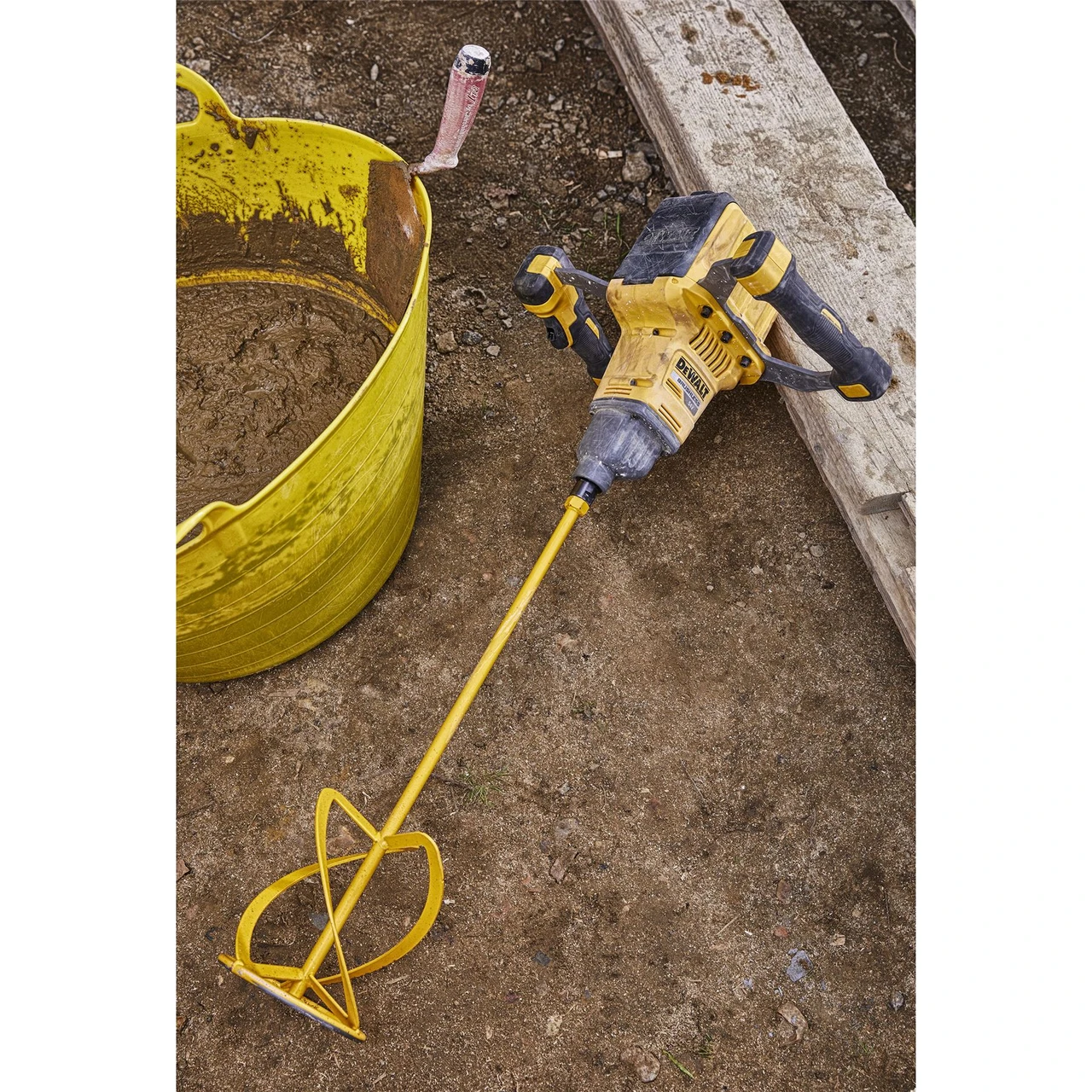Dewalt DCD240X2 54V XR Flexvolt Brushless Paddle Mixer (2 x 9.0Ah Batteries)