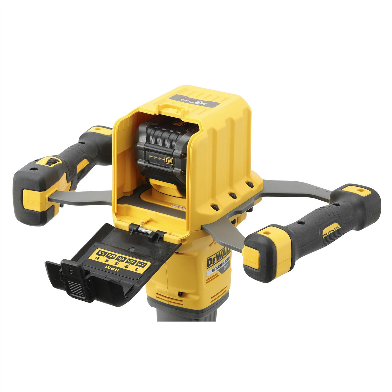 Dewalt DCD240X2 54V XR Flexvolt Brushless Paddle Mixer (2 x 9.0Ah Batteries)