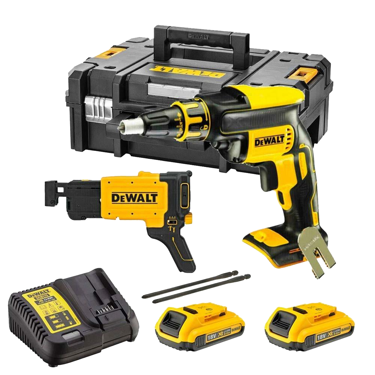 Dewalt DCF620D2K Collated Drywall Screwdriver 18V Cordless Brushless (2 x 2Ah Batteries)
