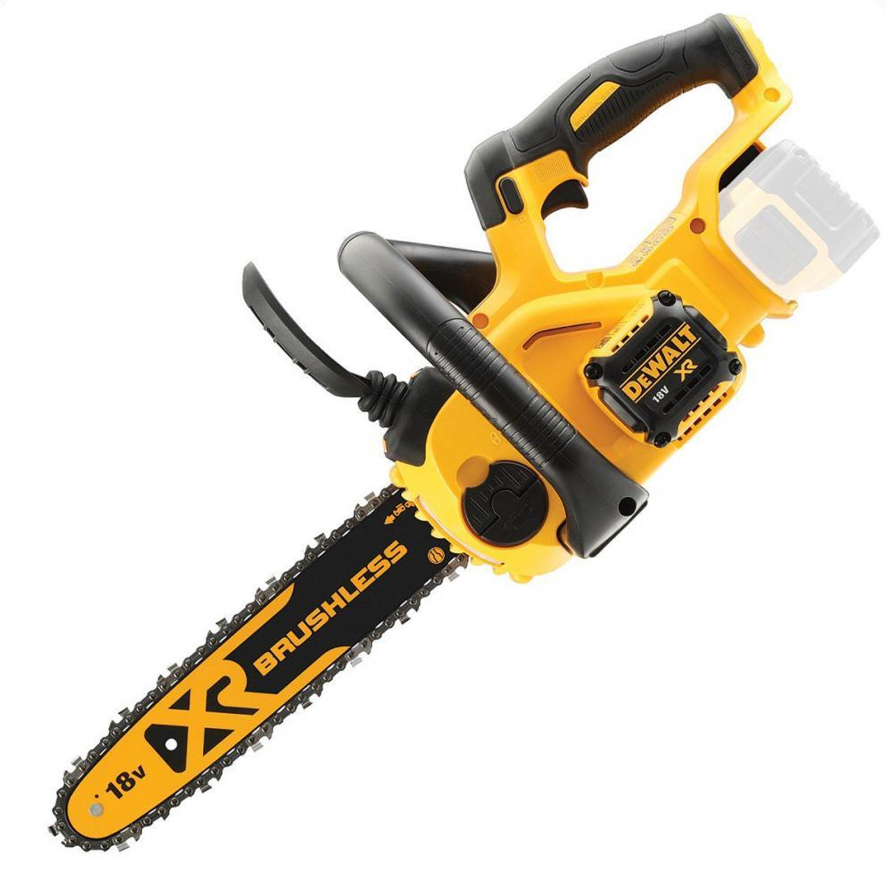 Пила цепная аккумуляторная 4 6. DEWALT dcm565n. DEWALT 575 цепная пила. DEWALT 565n. Пила аккумуляторная DEWALT 18v.