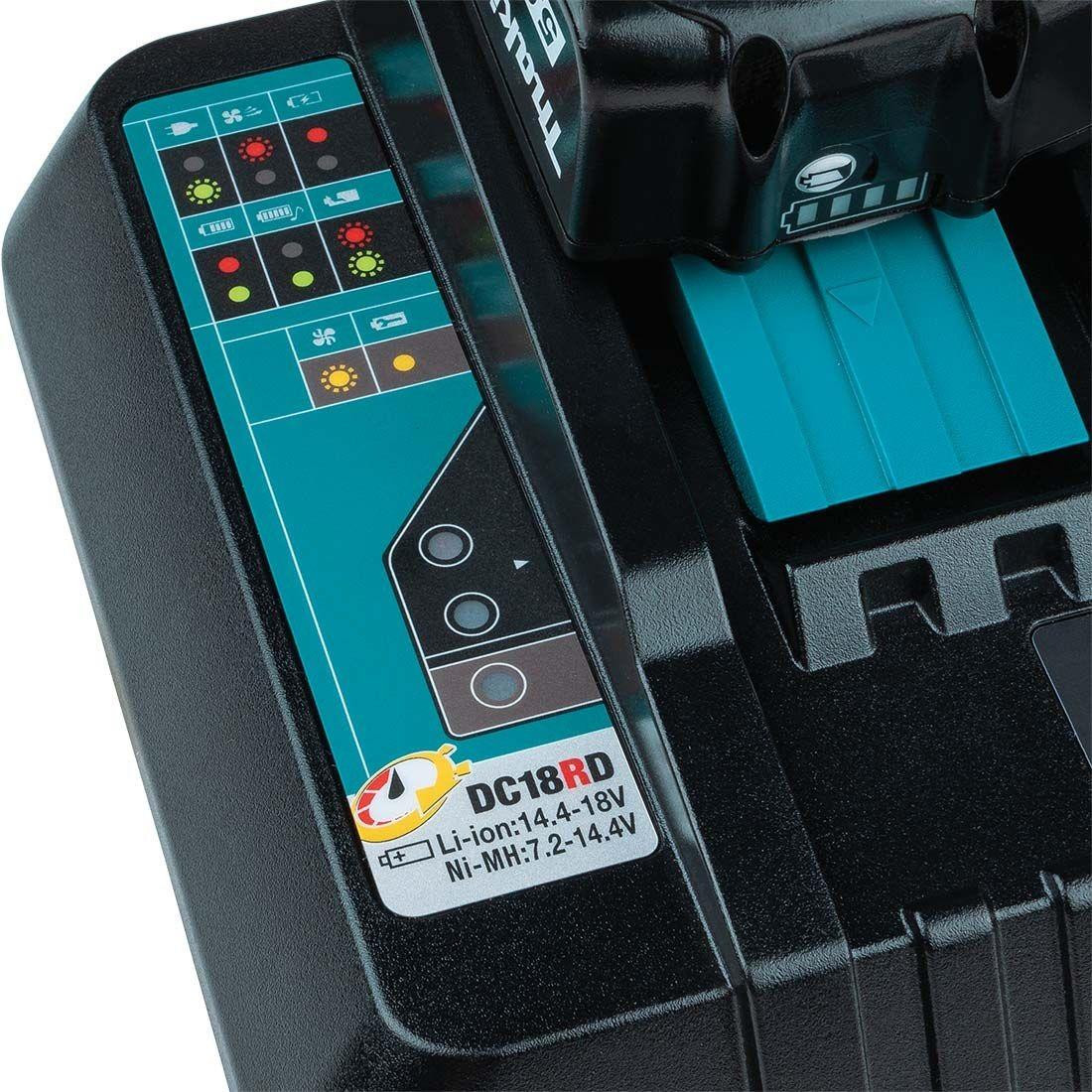 Makita DC18RD 14.4-18V LXT Twin Port Rapid Battery Charger
