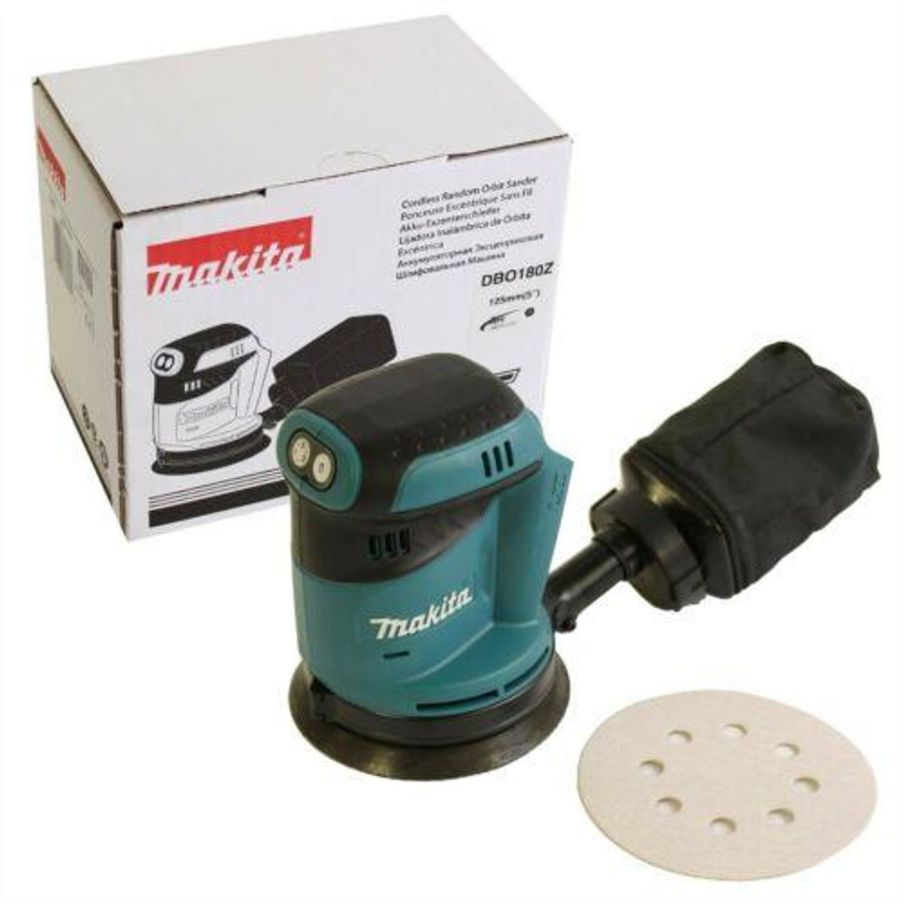 Makita DBO180Z 18v LXT Cordless li-ion 125mm Random Orbit Sander (Body Only)
