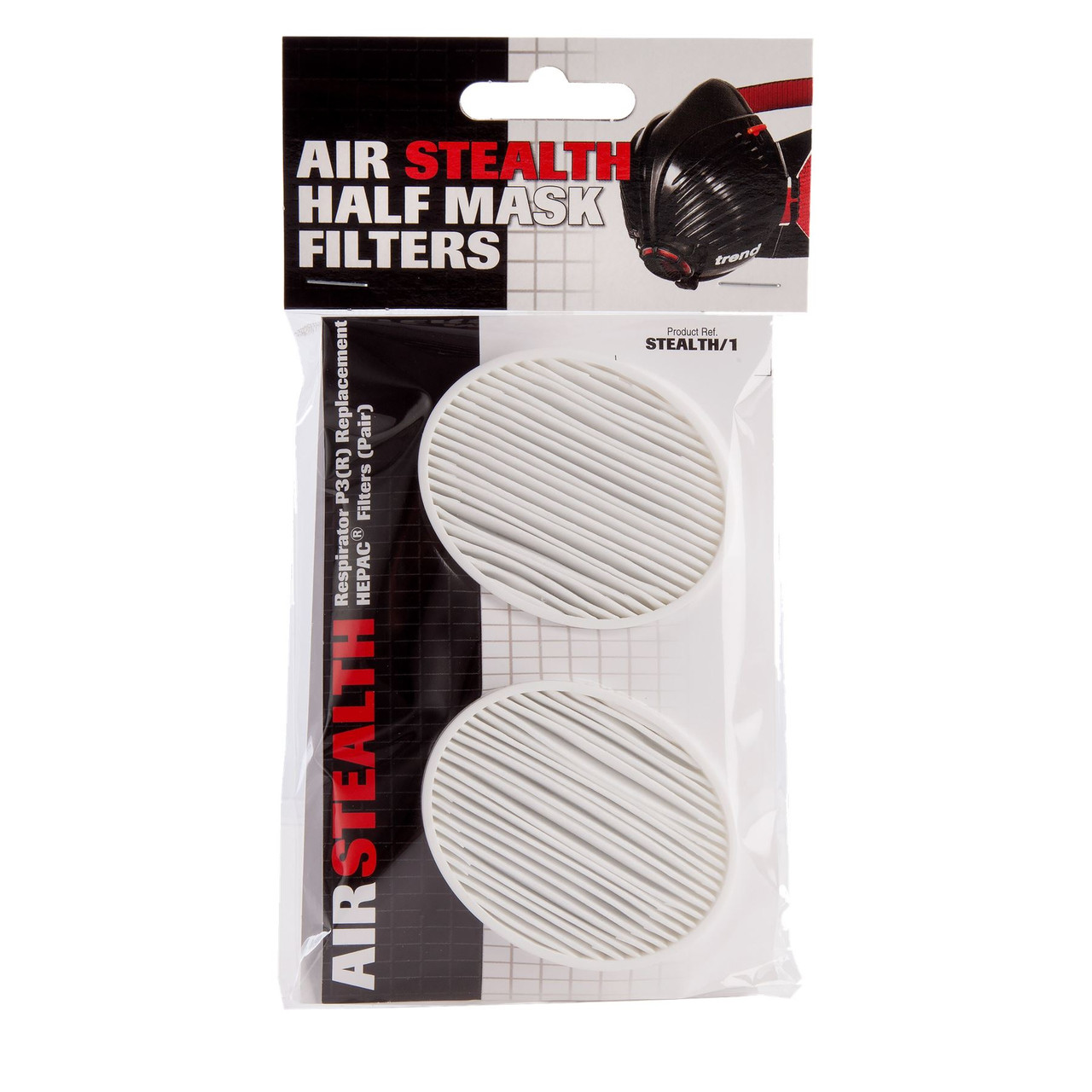 Trend Air Stealth Safety Respirator Half Mask Filters - (Pack of 2) - STEALTH/1