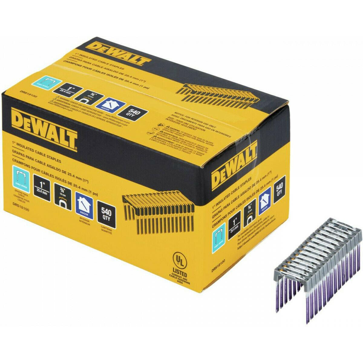 Dewalt Insulated Staples For DCN701 Electrians Stapler