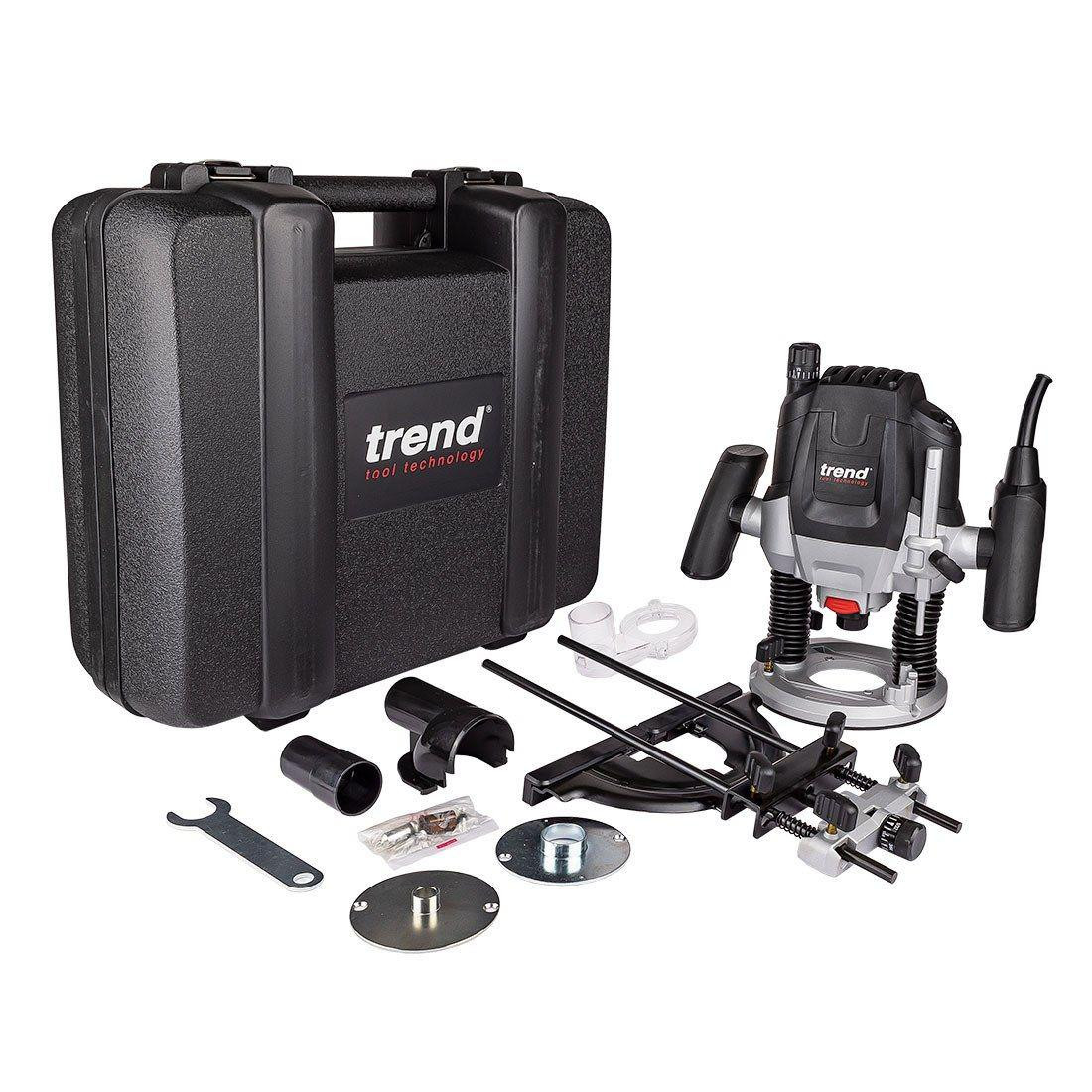 Trend T7EK 1/2" 2100W Trade Plunge Router Kit with Case 240V