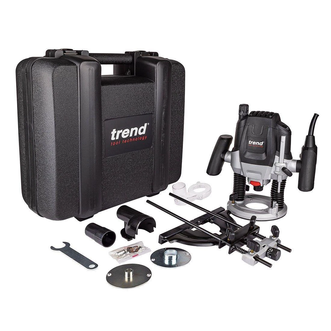 Trend T7EK 1/2" 2100W Trade Plunge Router Kit with Case 240V