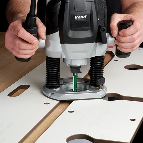 Trend T7EK 1/2" 2100W Trade Plunge Router Kit with Case 240V
